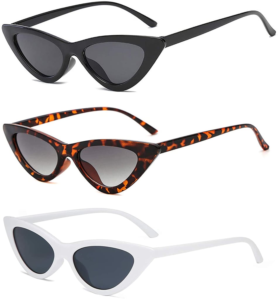 A Set of Trendy Shades: YOSHYA Retro Vintage Narrow Cat Eye Sunglasses
