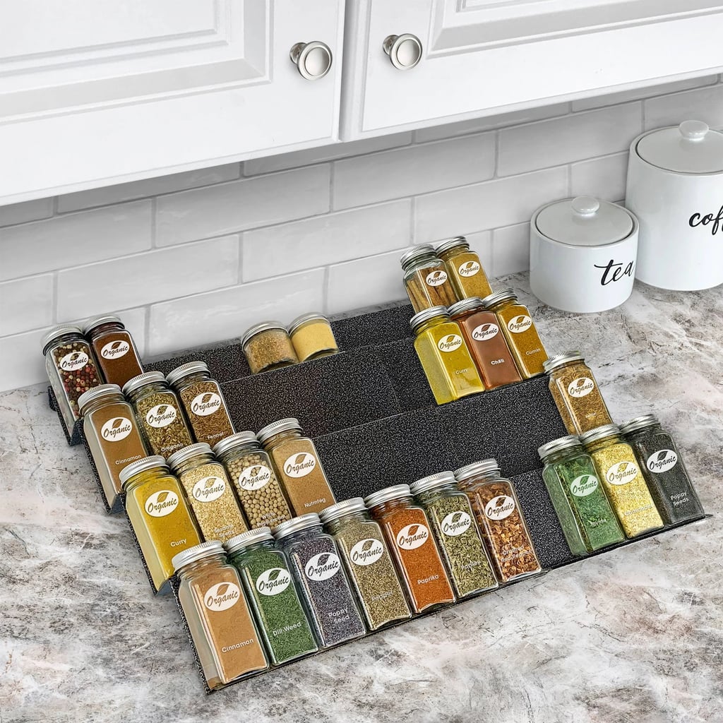Lynk Professional Expandable 4 Tier Heavy Gauge Steel Drawer Spice Rack Tray Organiser
