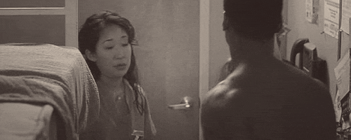 Cristina and Burke in the On-Call Room