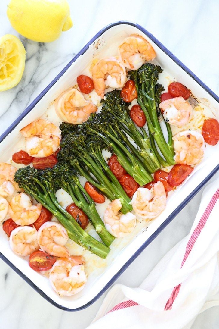 Shrimp With Broccolini and Tomatoes