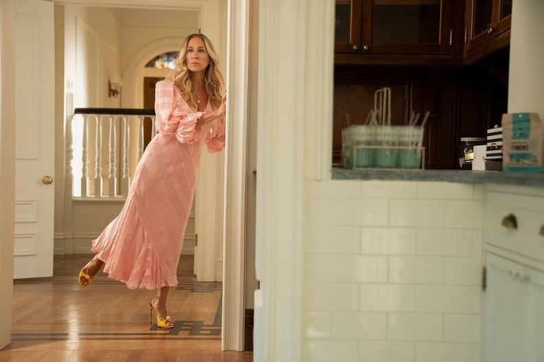 Carrie Bradshaw's Pink Dress in "And Just Like That" Season 3, Episode 5