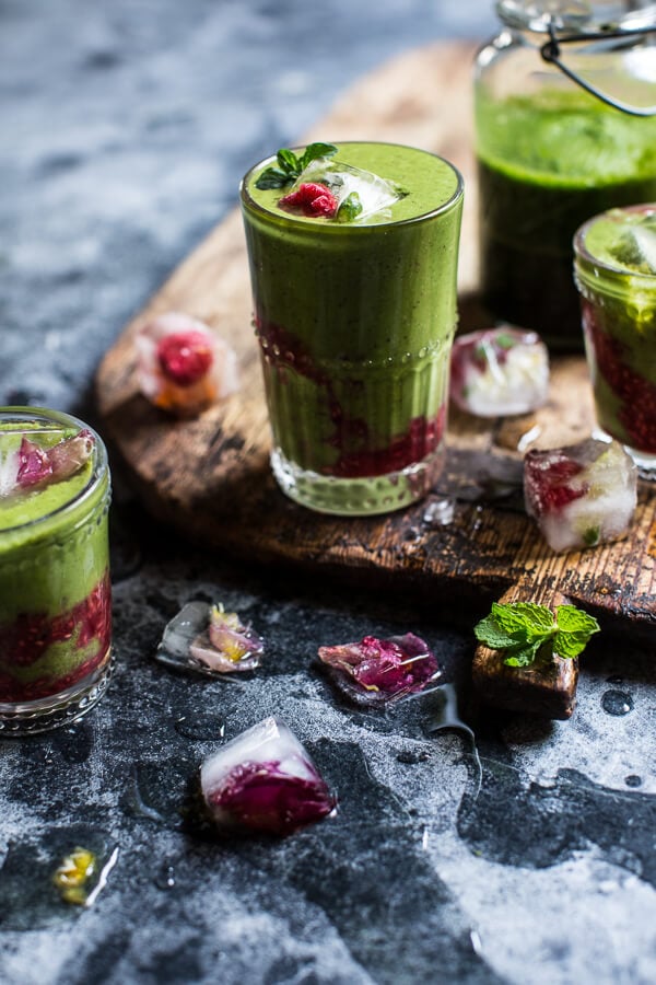 Raspberry Smash Super Green Smoothie