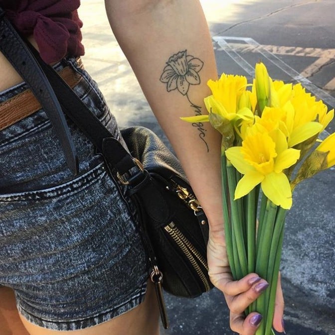200 Breathtaking Daffodil Tattoos Ideas and Designs 2023  TattoosBoyGirl