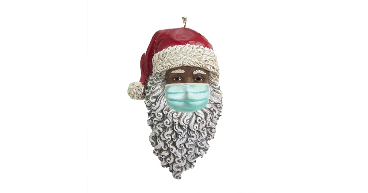 Santa Claus Wearing A Face Mask Ornament Shop PandemicThemed 2020 Christmas Ornaments For