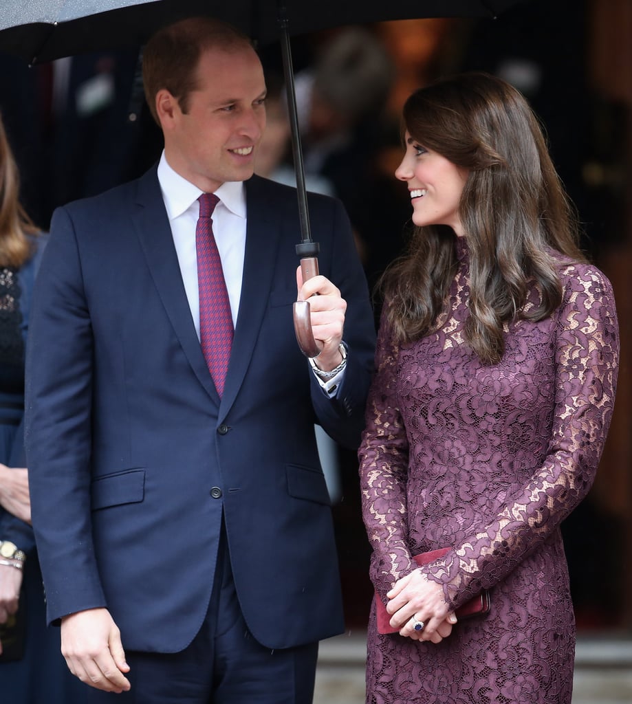 Kate Middleton Wearing Purple Lace Dress POPSUGAR Fashion Photo 4