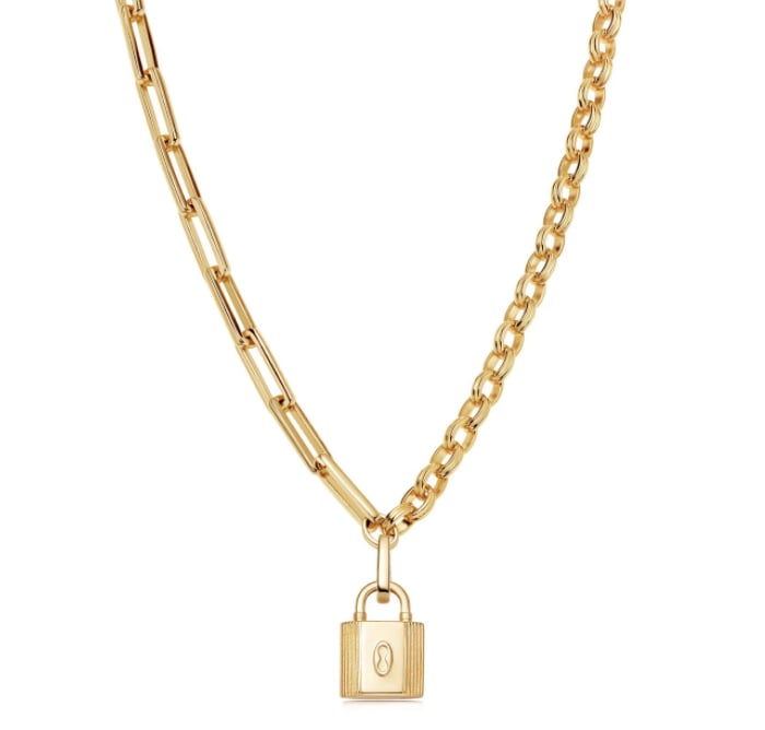 padlock chain necklace