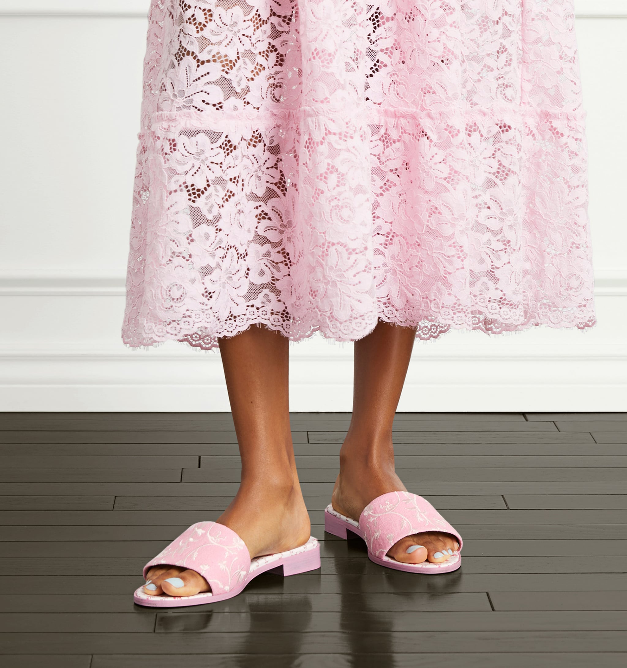 Pink hotsell rubber slides
