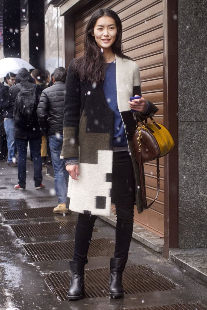 A bold coat made all the difference in this look.
A bold coat made all the difference in this look.
