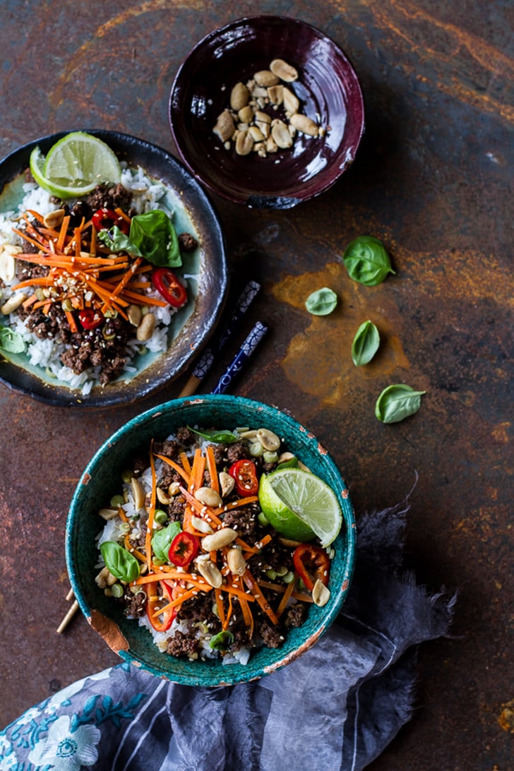 Thai Basil Beef and Lemongrass Rice Bowls Fast and Easy Asian Dinner