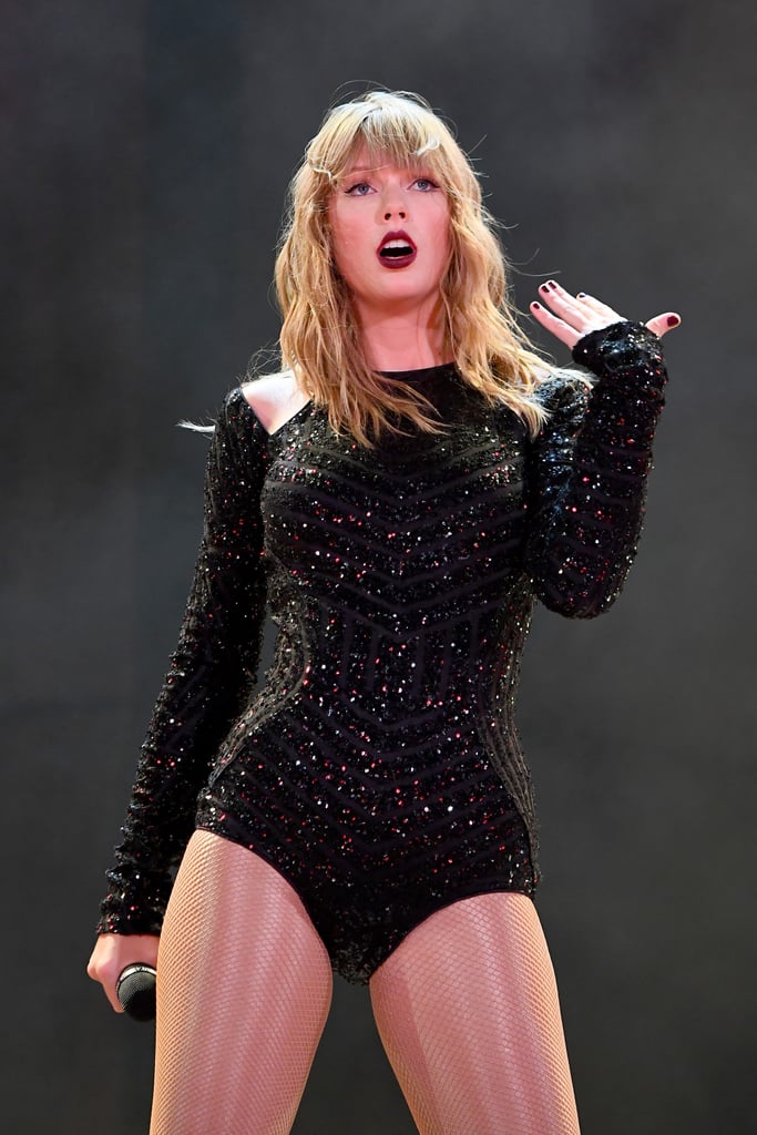 Taylor Swift with Bold Lipstick