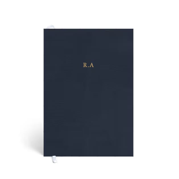 A Gift for Notetakers: Papier Monogram Leather Notebook