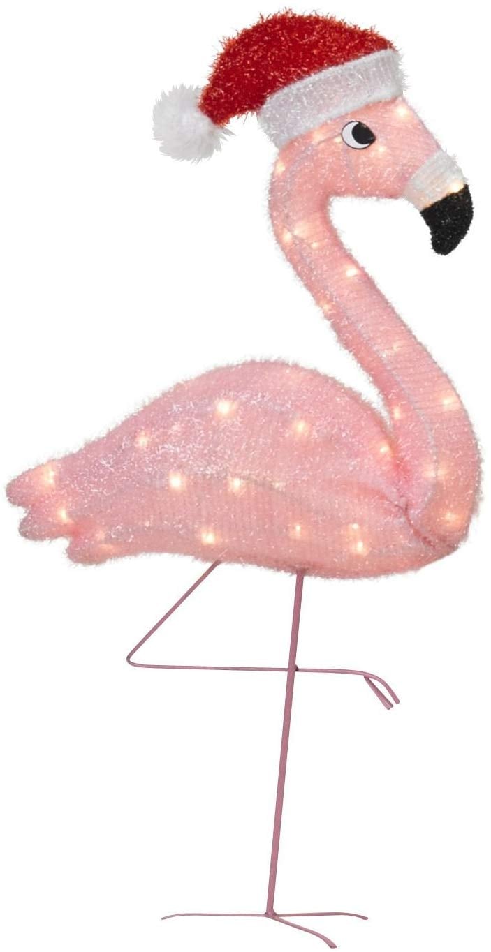 Lighted Flamingo Outdoor Decor