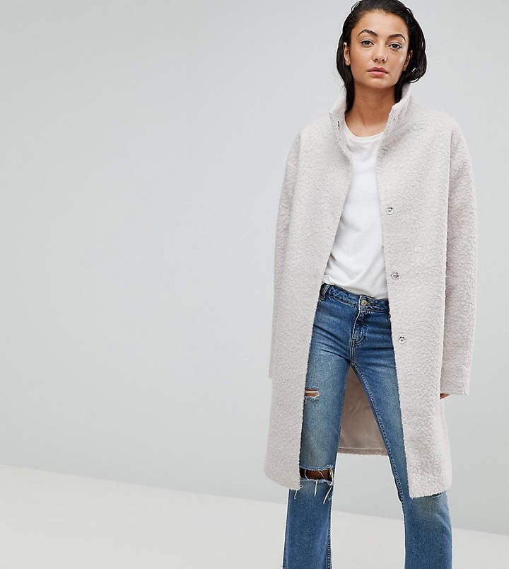 ASOS Tall Oversized Coat with Funnel Neck