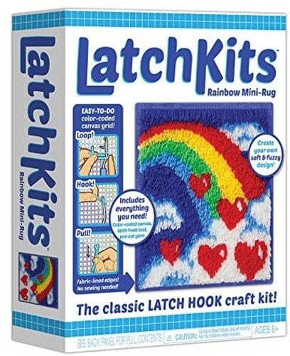 Kahootz Latch Kits Rainbow Mini-Rug Sewing Kit