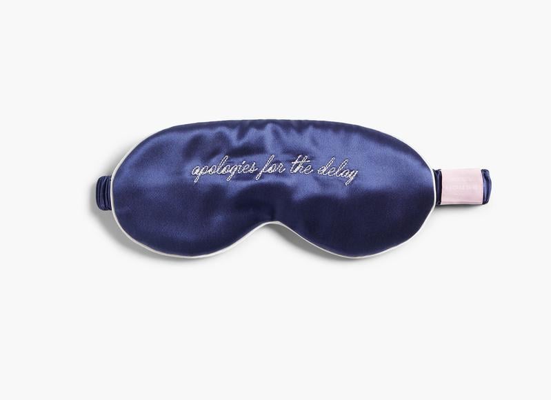Hill House "Apologies For the Delay" Silk Eye Mask Hill House "Apologies For the Delay" Silk Eye Mask
