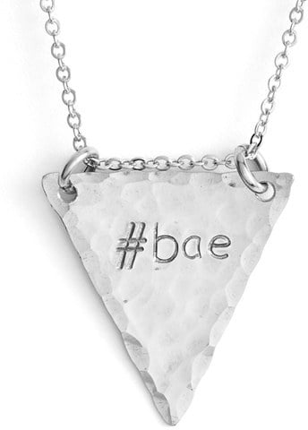 Stamped Triangle Necklace