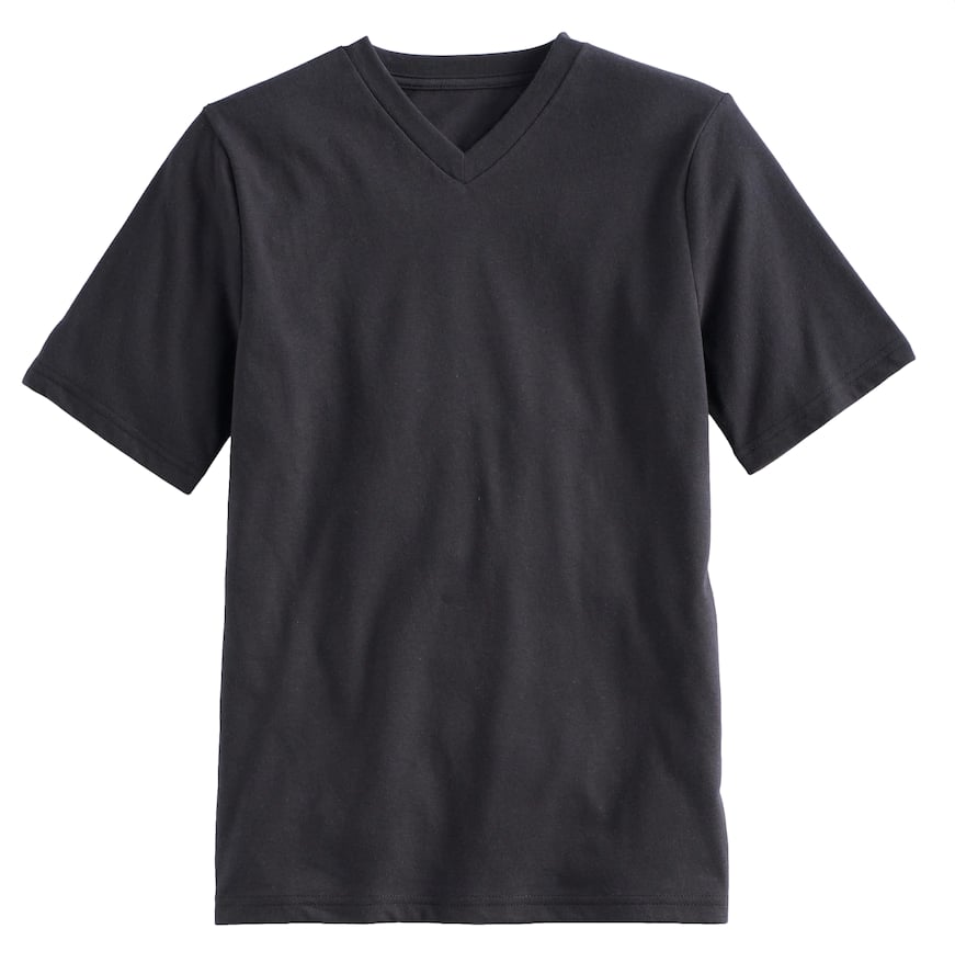 Solid V-neck Tee