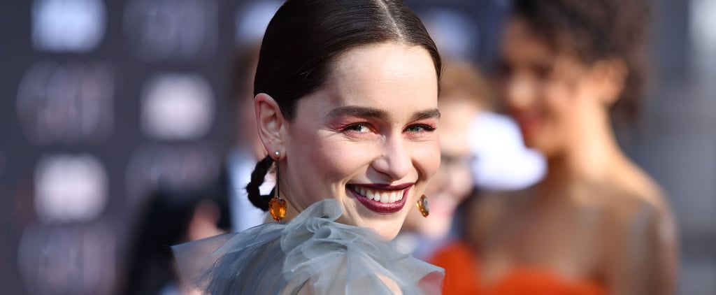 Emilia Clarke Braid Hairstyle Game of Thrones Premiere 2019