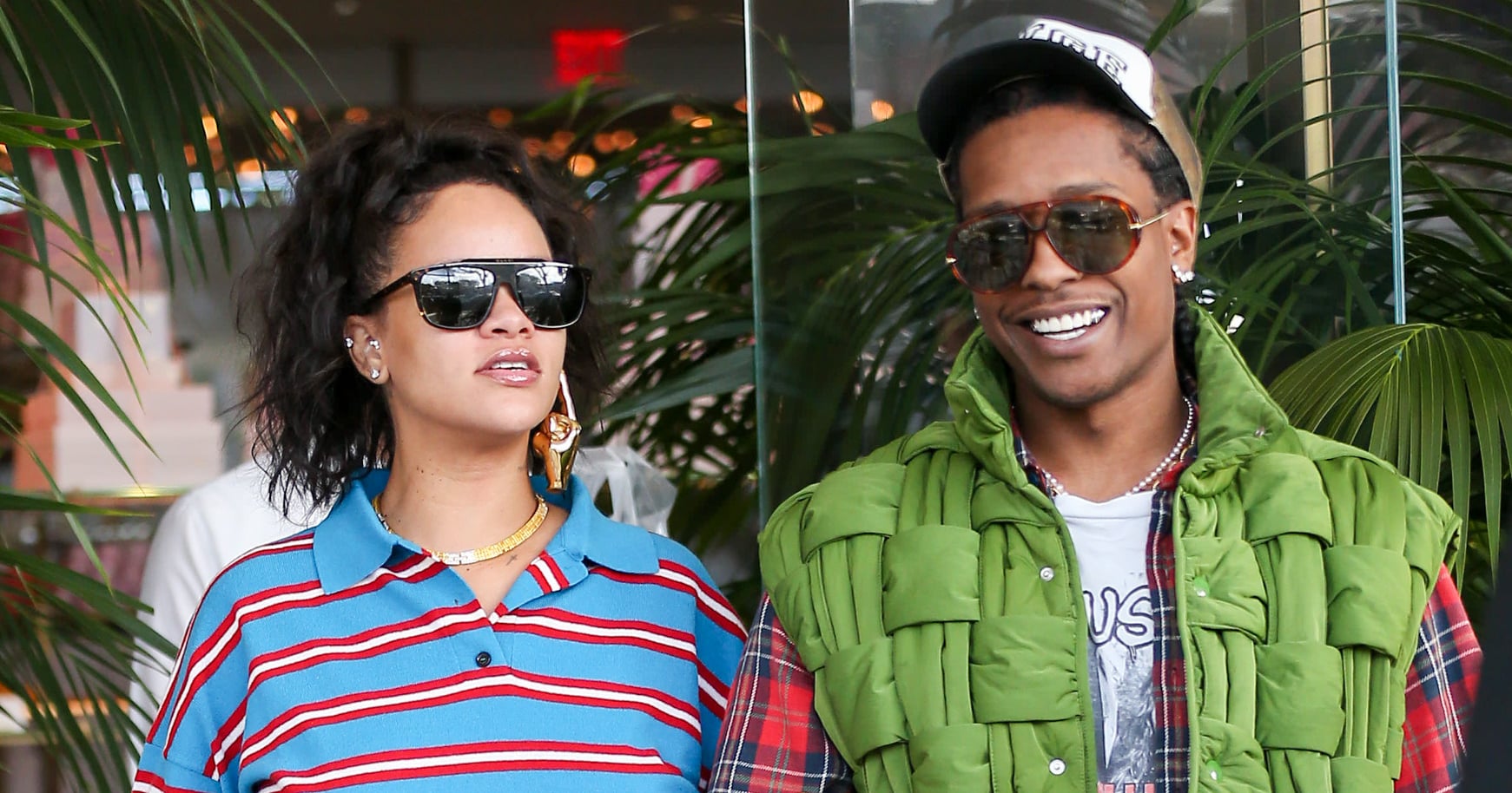 Rihanna Wears the Same Striped Polo Hailey Bieber Was Just Spotted In