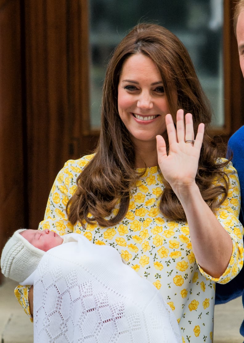 When She Had a Huge Grin After the Birth of Charlotte in May 2015