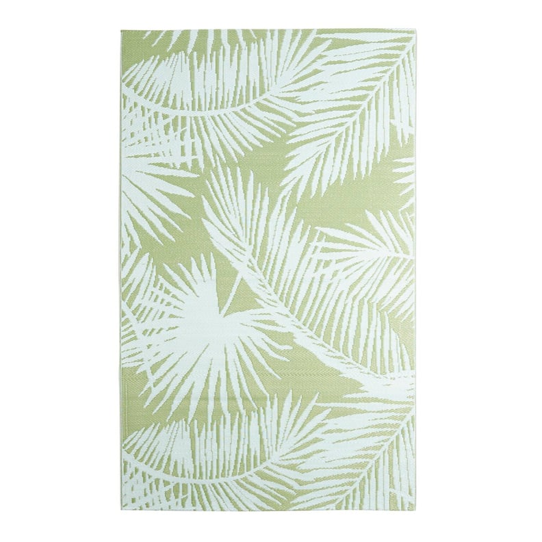 Palm Leaves Green Rug