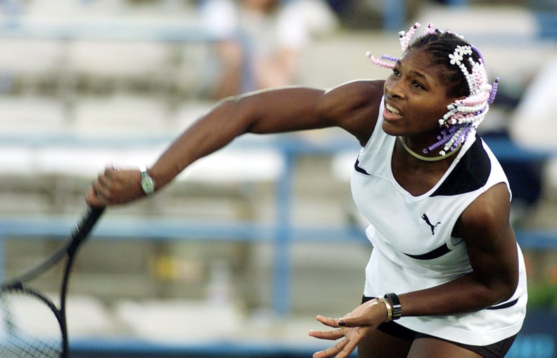 Serena Williams Competing at the Evert Cup in 1999