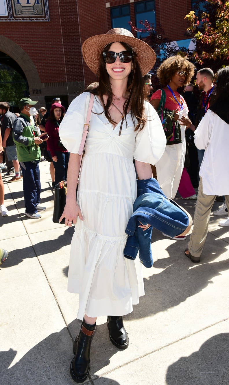 Anne Hathaway Wearing La Ligne at the Telluride Film Festival