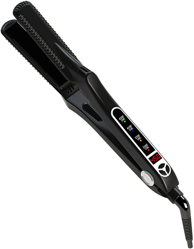 Croc LED Black Titanium 1'' Flat Iron