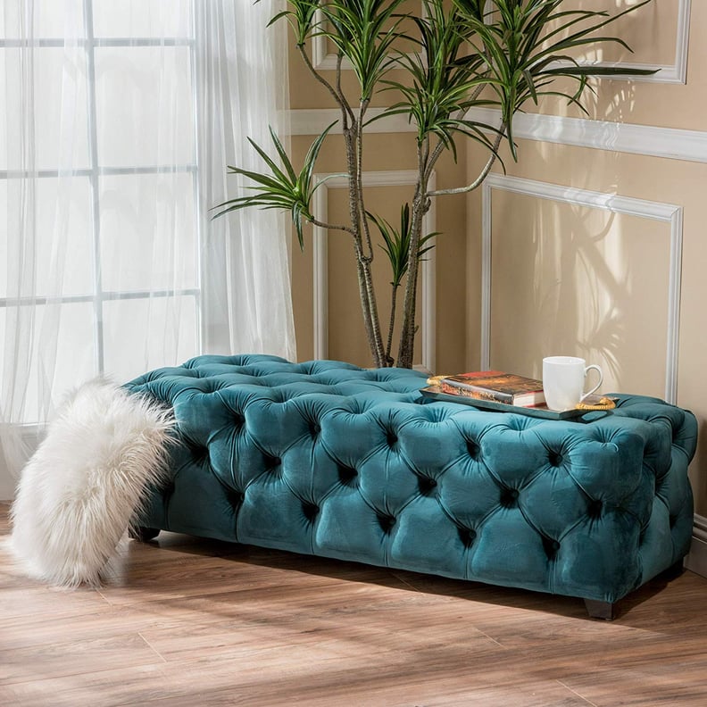 Great Deal Furniture Tufted Velvet Bench