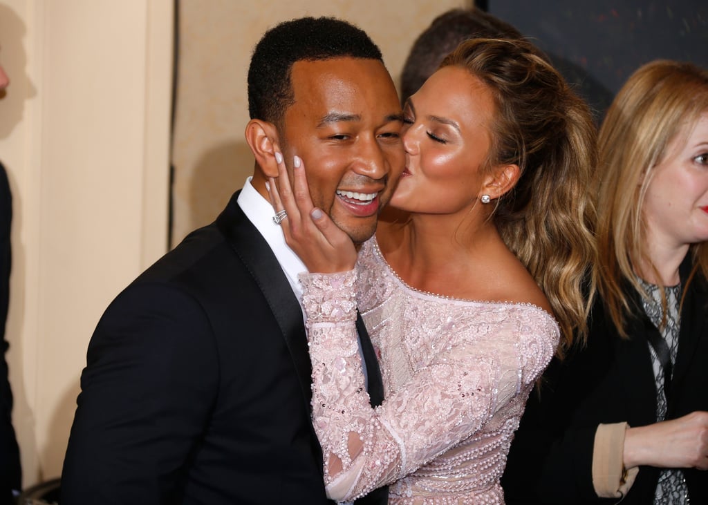 Chrissy Teigen's Golden Globes Cry Face | GIF and Pictures
