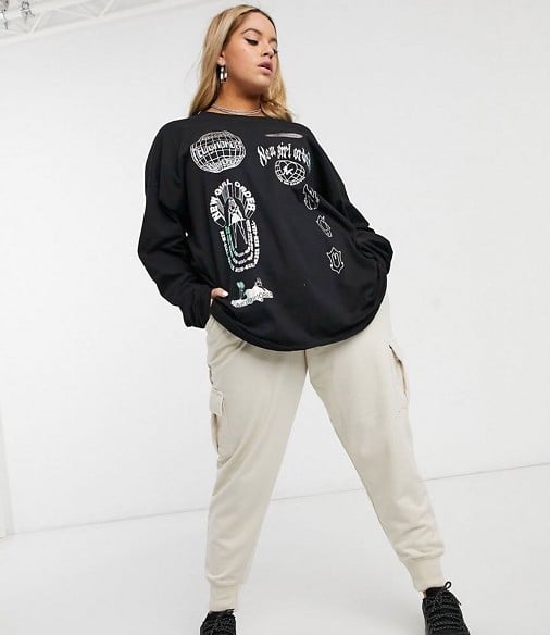New Girl Order Curve Reflective Jogger Two-Piece