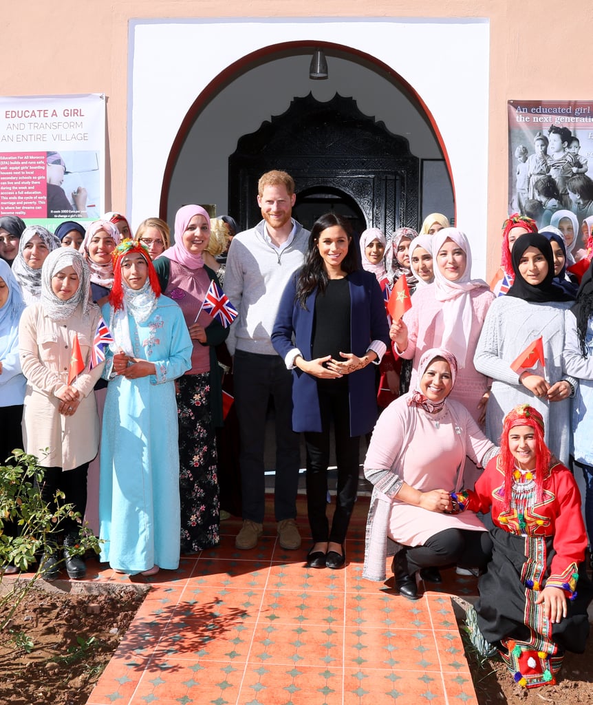 Prince Harry Meghan Markle Visit School on Morocco Tour 2019