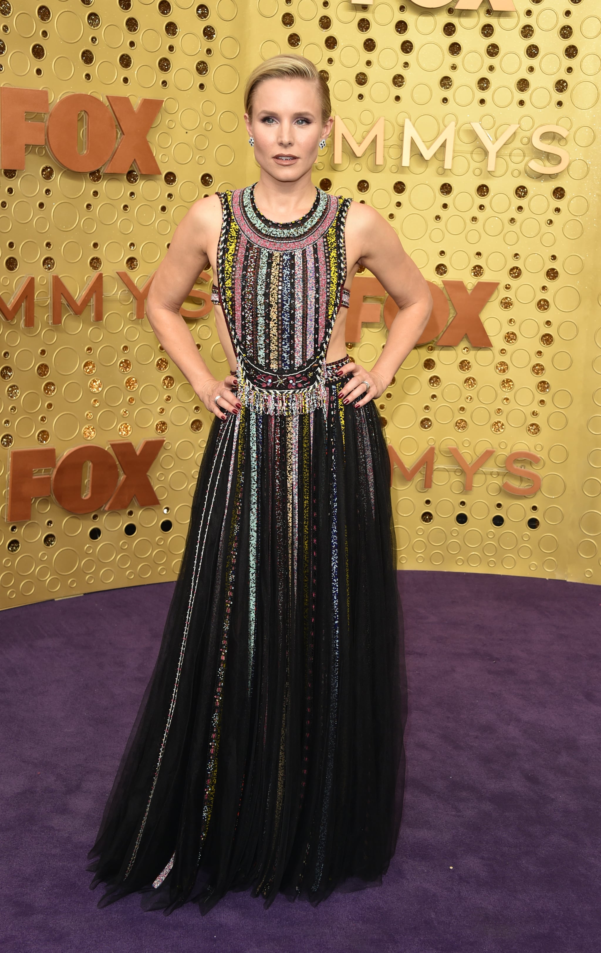 kristen bell red carpet dress