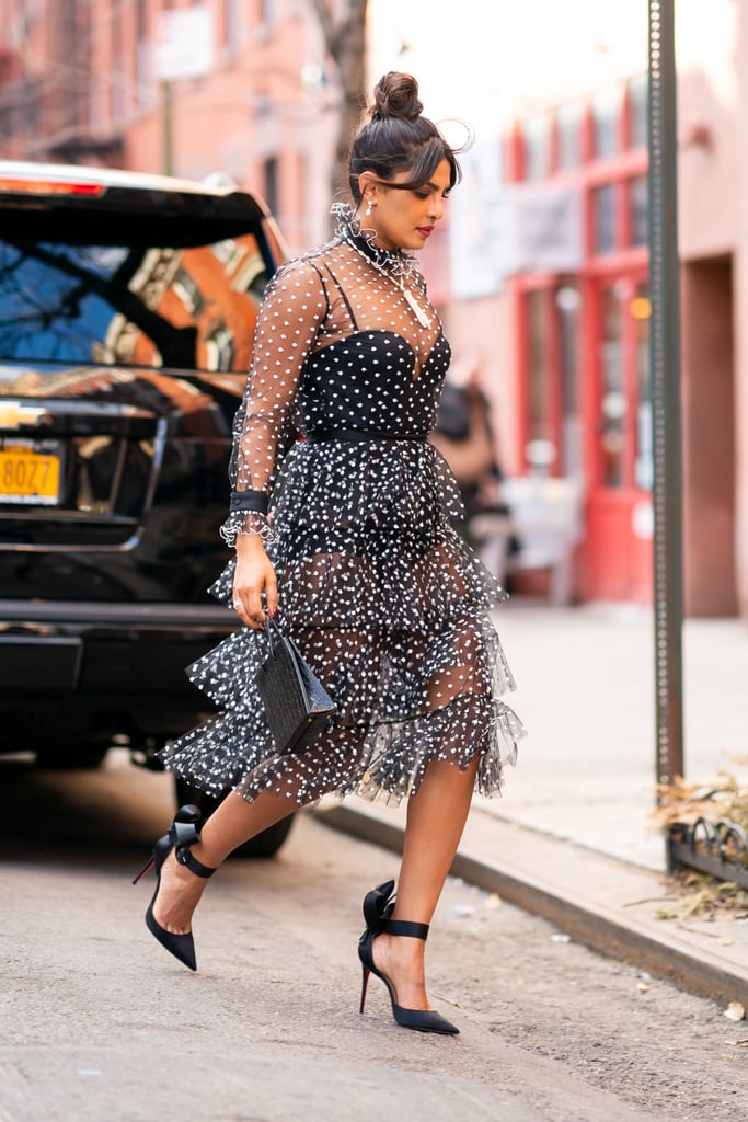 Priyanka Chopra's Sheer Polka-Dot Dress