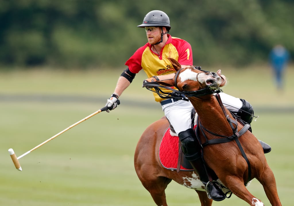 In July 2017, Harry looked handsome while competing in the Jerudong Park Trophy charity polo match.