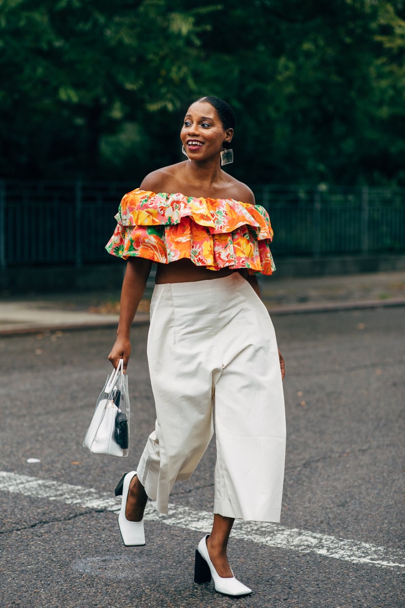 July 4 Outfit Idea: A Pretty Top + White Pants