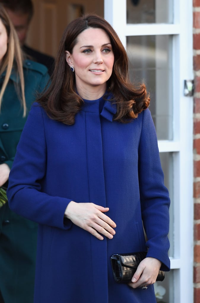 Kate Middleton Blue Goat Coat