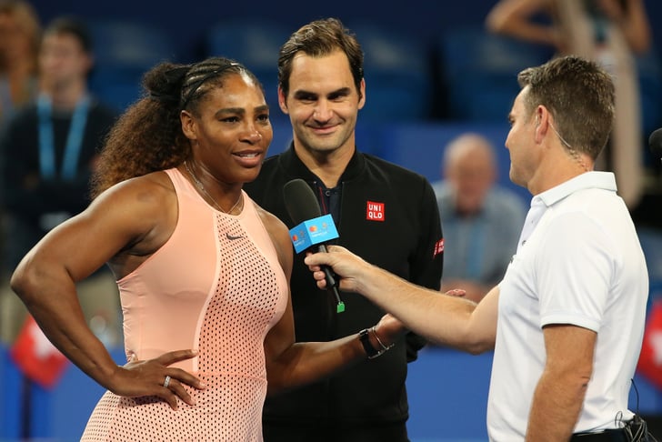 Serena Williams and Roger Federer Mixed Doubles Match 2019 ...