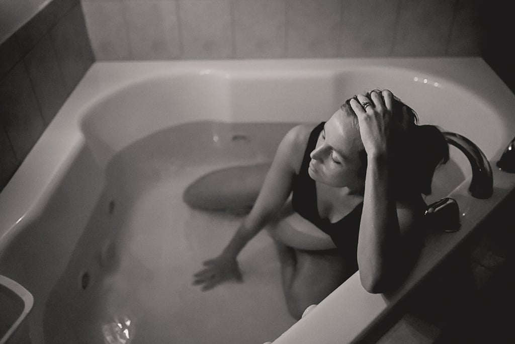 Black and White Photos of a Home Birth