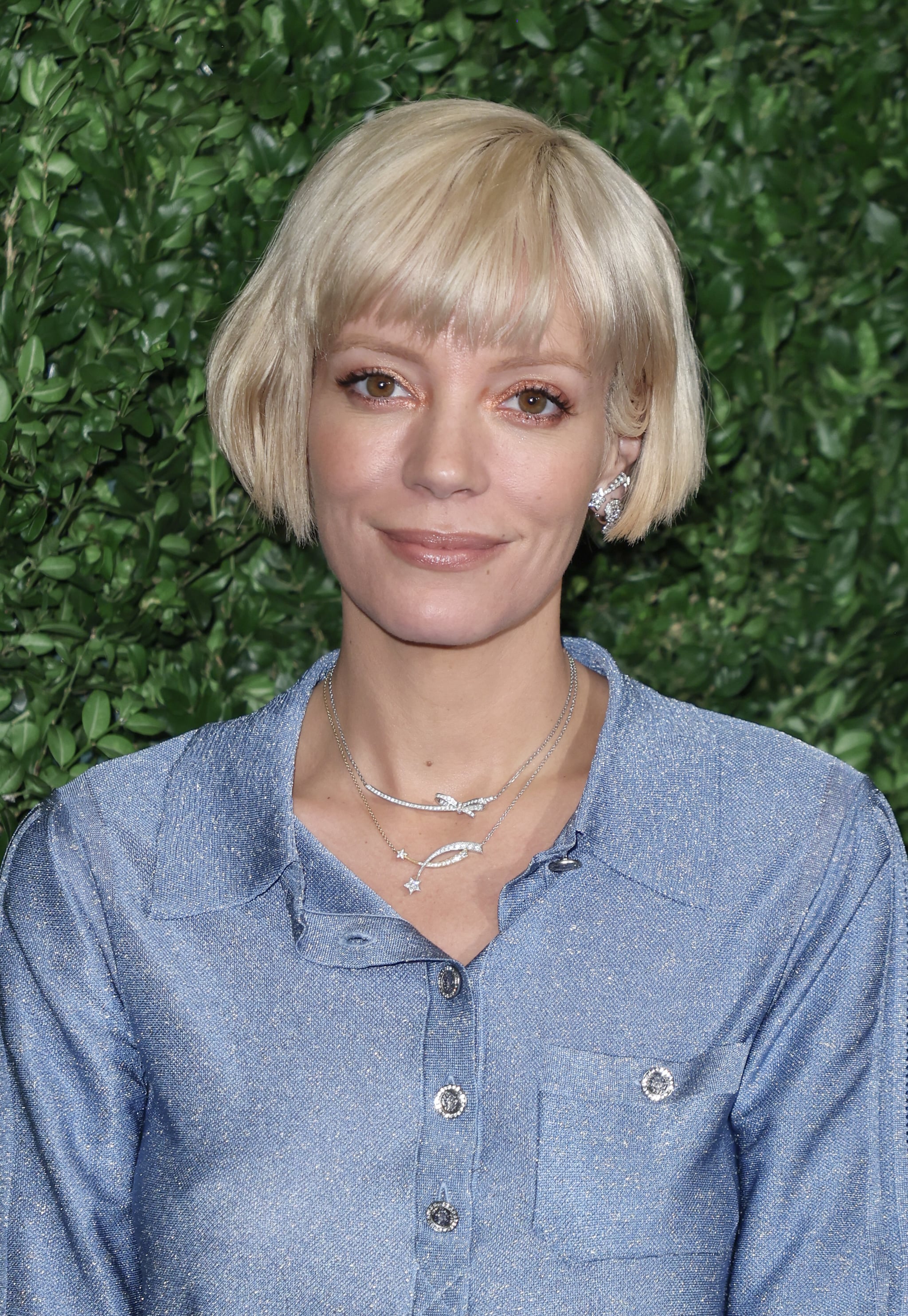 LONDON, ENGLAND - FEBRUARY 18: Lily Allen attends the Charles Finch x CHANEL Pre-BAFTA Dinner at 5 Hertford Street on February 18, 2023 in London, England. (Photo by Mike Marsland/WireImage)