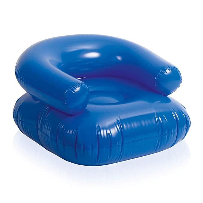 eBuyGB Inflatable Floating Blow-Up Lounge Chair in Blue