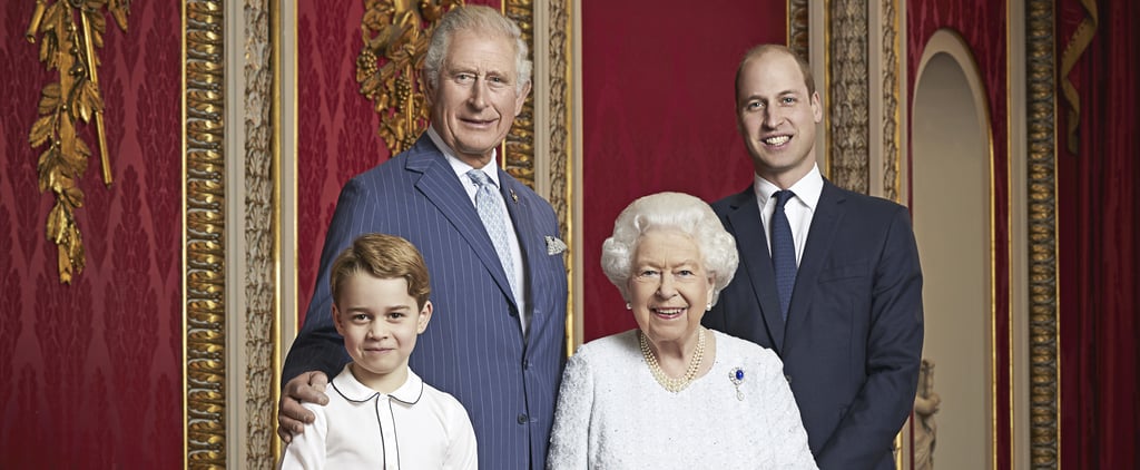 Prince George Portrait With the Queen, Charles, and William