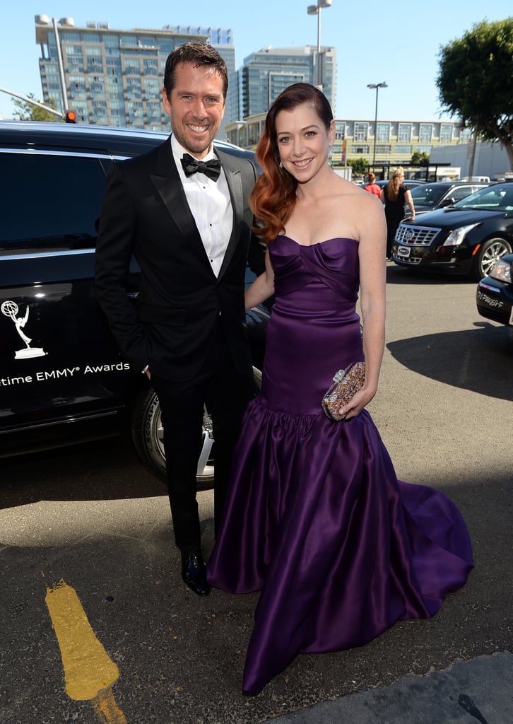 Alexis Denisof And Alyson Hannigan 2013 Emmy Awards Red Carpet
