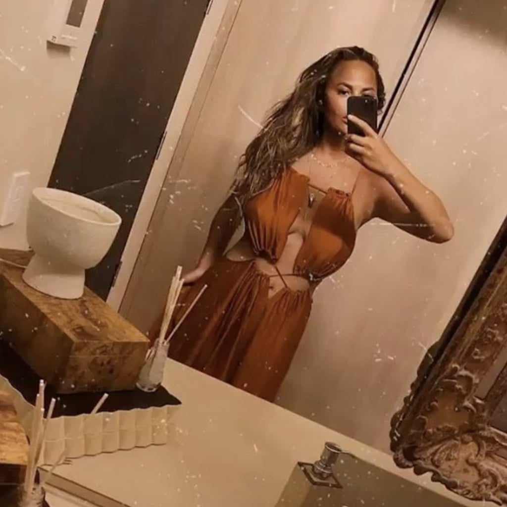 Chrissy Teigen Sexy Cutout Dress On Instagram July 2020 Popsugar Fashion