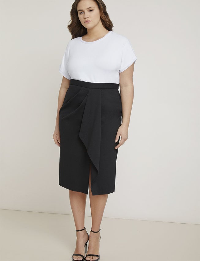 Jason Wu x Eloquii Asymmetric Draped Pencil Skirt