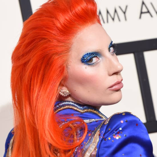 Lady Gaga Makeup and Hair at the 2016 Grammys