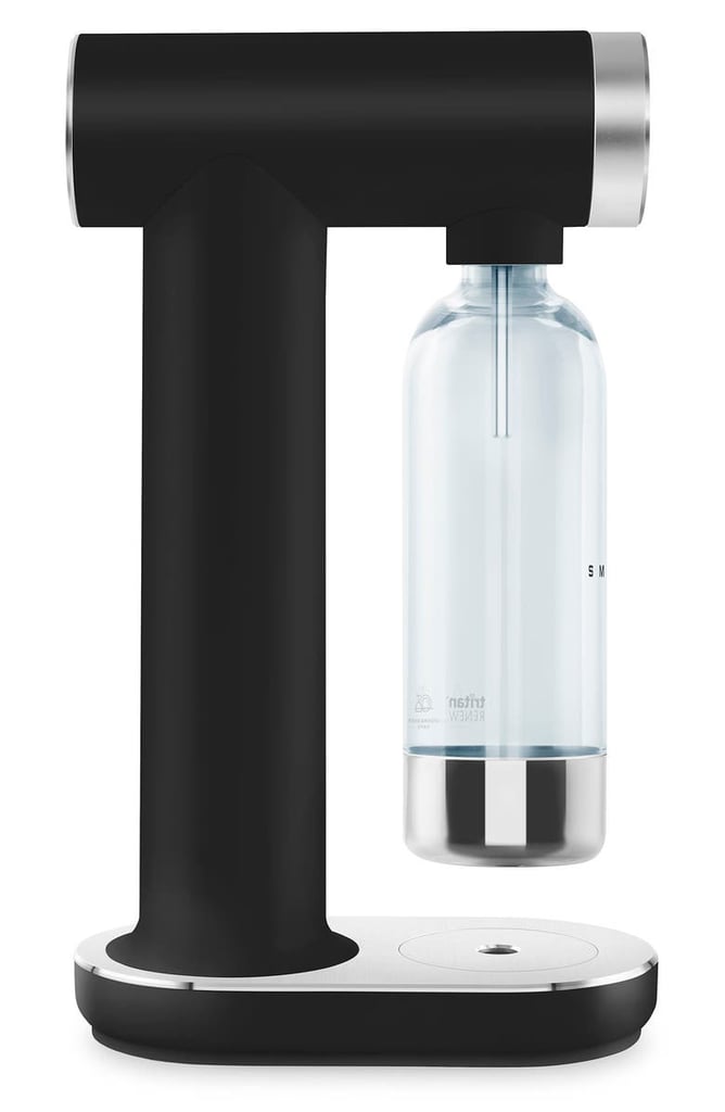 Smeg Sparkling Water Maker ($200)
He'll use the sleek-looking Smeg Sparkling Water Maker all year long for sparkling water. This machine allows for plain sparkling water, or you can add a splash of flavor. It's easy to use: just fit the carbonation bottle in the machine, then push and hold. Release it once you hear a buzz, and enjoy crisp, carbonated water. It comes in five stylish finishes, so you can get one that complements his kitchen or home bar.