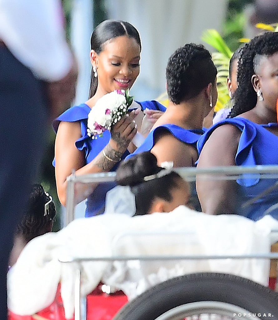 Rihanna at a Friend's Wedding Pictures August 2018 POPSUGAR Celebrity