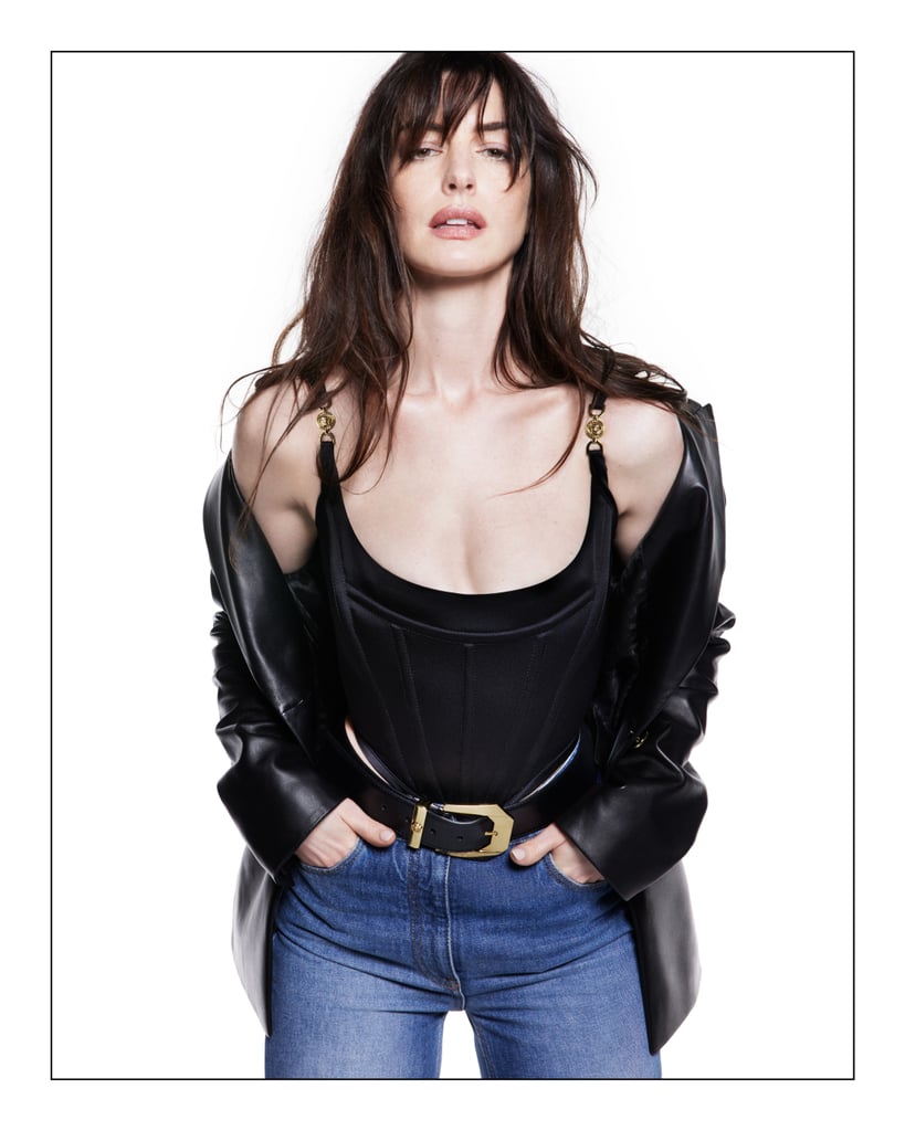 Anne Hathaway in Versace's Icons Collection Campaign