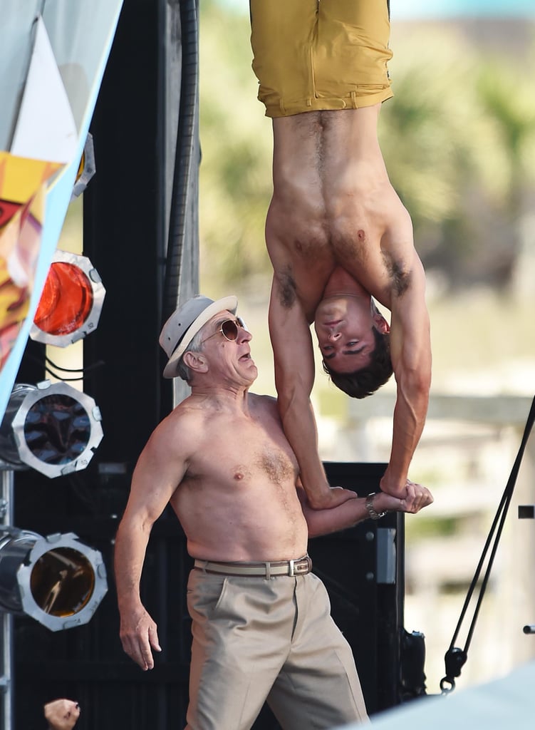 Zac Efron Shirtless on the Set of Dirty Grandpa